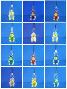 DISNEY WINNIE THE POOH BIRTHSTONE DANGLER ZIPPER PULLS  