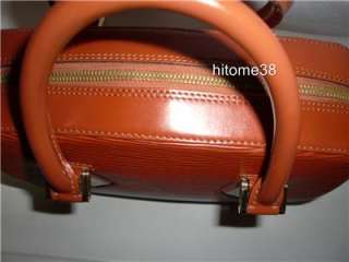 100% Authentic Pre owned Louis Vuitton Brown Epi Sablon Handbag great 