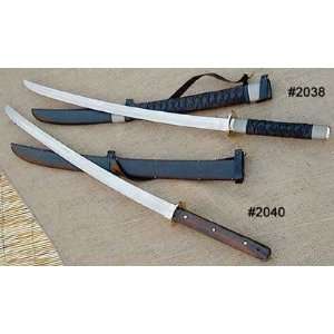  Black Braided Leather Samurai Sword