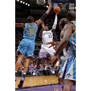   Sacramento Kings Tyreke Evans and David West by Rocky Widner, 48x72