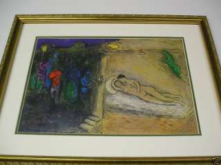 Marc Chagall  Daphnis and Chloe  Lithograph Framed.The Wedding 
