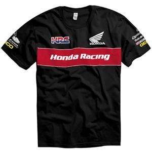  Fox Racing Honda Team T Shirt   2X Large/Black Automotive