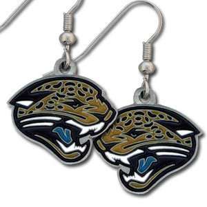  NFL Dangling Earrings   Jacksonville Jaguars Logo Sports 