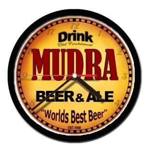  MUDRA beer and ale cerveza wall clock 