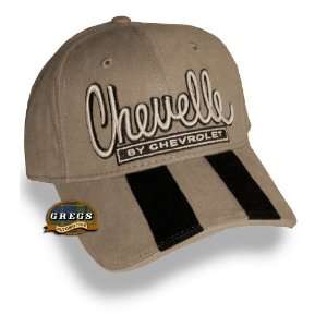  Chevy Chevelle Rally Stripe Hat Cap Gray (Apparel Clothing 