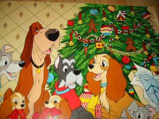 10 Old LADY & the TRAMP Disney POSTERS   Christmas Tree  