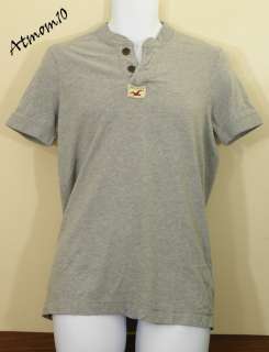 NWT Hollister by Abercrombie Men Henley Shirt Top New  