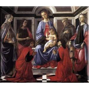 Madonna and Child with Six Saints (SantAmbrogio Altarpiece) 16x14 