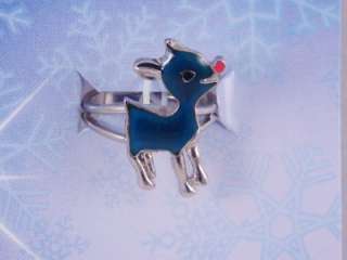 One New Rudolph The Red Nose Reindeer Adjustable Mood Ring  