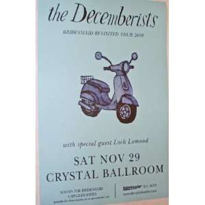  Decemberists Poster   Concert Flyer   Bridesmaid Revisited 