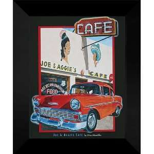  Don Stambler FRAMED Print 15x18 Joe and Aggies Cafe 