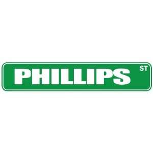   PHILLIPS ST  STREET SIGN