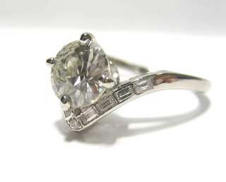 60CT ROUND VINTAGE ESTATE SOLITAIRE DIAMOND WEDDING ENGAGEMENT RING 
