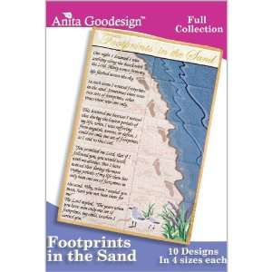  Anita Goodesign ~ Footprints In The Sand ~ Embroidery 