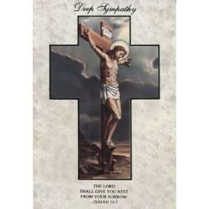  Deep Sympathy   Crucifixion Card (SFI SGC1202E) Kitchen 