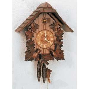  Schneider 14 Inch Deep Carved Birds and Roof Black Forest Cuckoo Clock