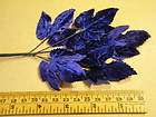   Flower Velvet Leaf Lot Royal Blue ZCU for Hat Wedding or Hair