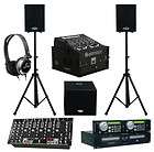 DCD PRO310 DUAL CD PLAYER BEHRINGER VMX1000USB 7CH MIXER 2 SPEAKERS 