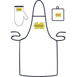  Michigan Wolverines Tailgate & Kitchen Grill Combo Set 