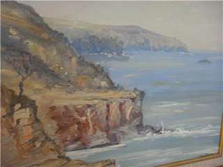 Aust. Artist J.Radford Original Oil Painting title  La Perouse Coast 