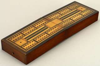 05632 Folding Box Cribbage Board England c. 1900  