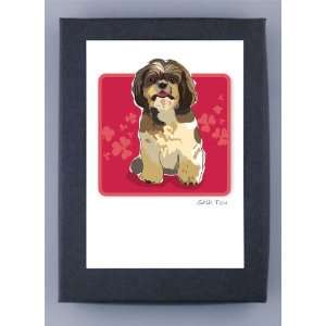 Paper Russells Shih Tzu sitting Boxed Note Cards   Eco Friendly from 