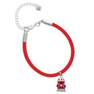    Fire Hydrant Charm on a Scarlett Malibu Charm Bracelet Jewelry