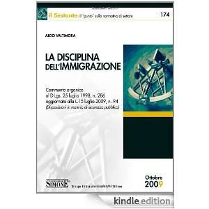 La disciplina dellimmigrazione (Il Sestante) (Italian Edition) Aldo 
