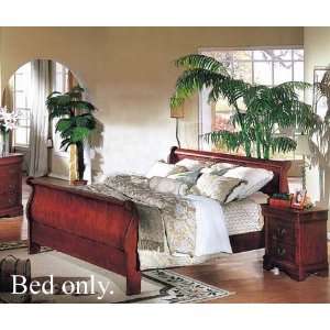  Full Size Bed Louis Phillipe Style Cherry Finish