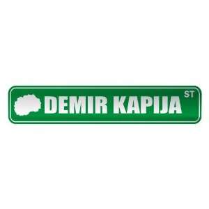   DEMIR KAPIJA ST  STREET SIGN CITY MACEDONIA