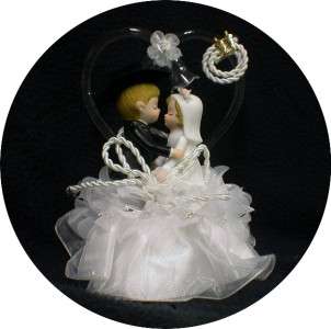 Country Western Cowboy Lasso Glass Wedding cake topper  