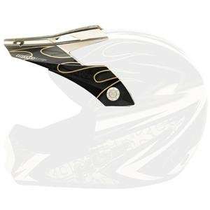   KBC Visor for Moto X6 Helmet     /Hurricane Gunmetal/White Automotive