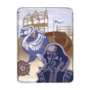  The Bard at Bankside (relief print) by   iPad Cover 