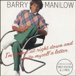    Im Gonna Sit Right Down Poster Sleeve Barry Manilow Music