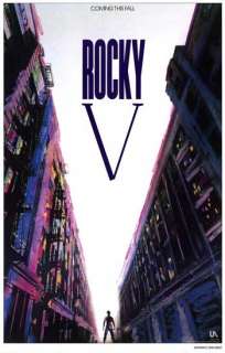 ROCKY V adv B 27x41 movie poster SYLVESTER STALLONE  