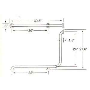  Corner Grab Bar by Watermark GB11