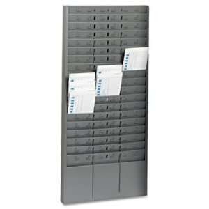  Steel Time Card Rack with Adjustable Dividers, Five Inch 