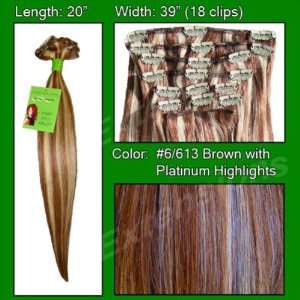    Medium Brown w/ Platinum Highlights   20 inch   911584 Beauty
