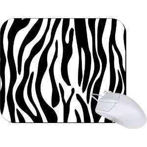   Black and White Zebra Print Design Mouse pad Mousepad