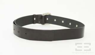 Ann Demeulemeester Black Leather & Silver Studded Belt Size M  