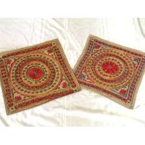   HAND EMBROIDERY DESIGNER ACCENT THROW INDIA PILLOWS