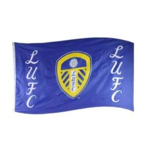  Leeds United FC Official Crest LUFC Blue Flag Sports 
