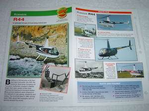 ROBINSON R44 R 44 Helicopter Picture Booklet Brochure  