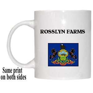  US State Flag   ROSSLYN FARMS, Pennsylvania (PA) Mug 