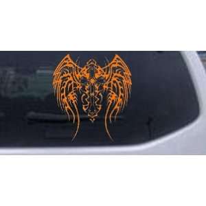  Orange 10in X 11.1in    Tribal Wings and Cross Christian 