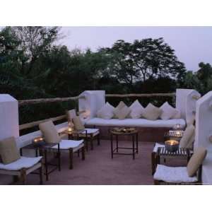 Seating Area on the Roof Terrace of an Old Farm House Conversion Now a 