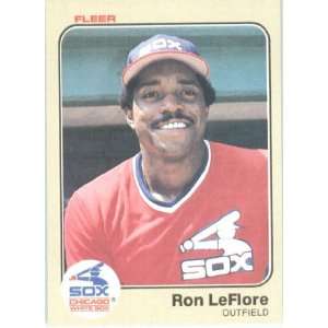  1983 Fleer # 246 Ron LeFlore Chicago White Sox Baseball 