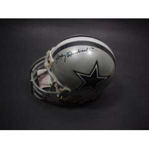 Signed Roger Staubach Mini Helmet   JSA Certified   Autographed NFL 