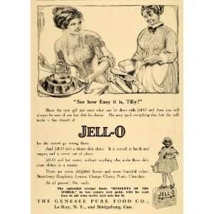  1911 Ad Jell O Dessert Genesee Pure Food Gelatin Kraft 
