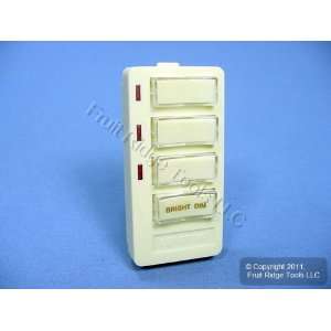  Leviton DHC Ivory 4 Button Dimmer Switch Control Face 6450 